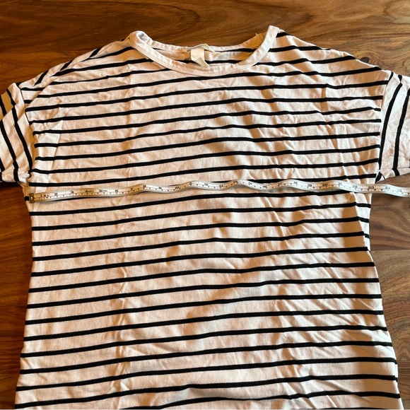 NWOT H&M Horizontal Striped Black and White/Cream Dress - Picture 5 of 7